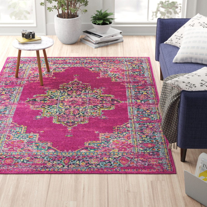 Mistana Kaydence Flatweave Fuchsia Rug & Reviews Wayfair.ie